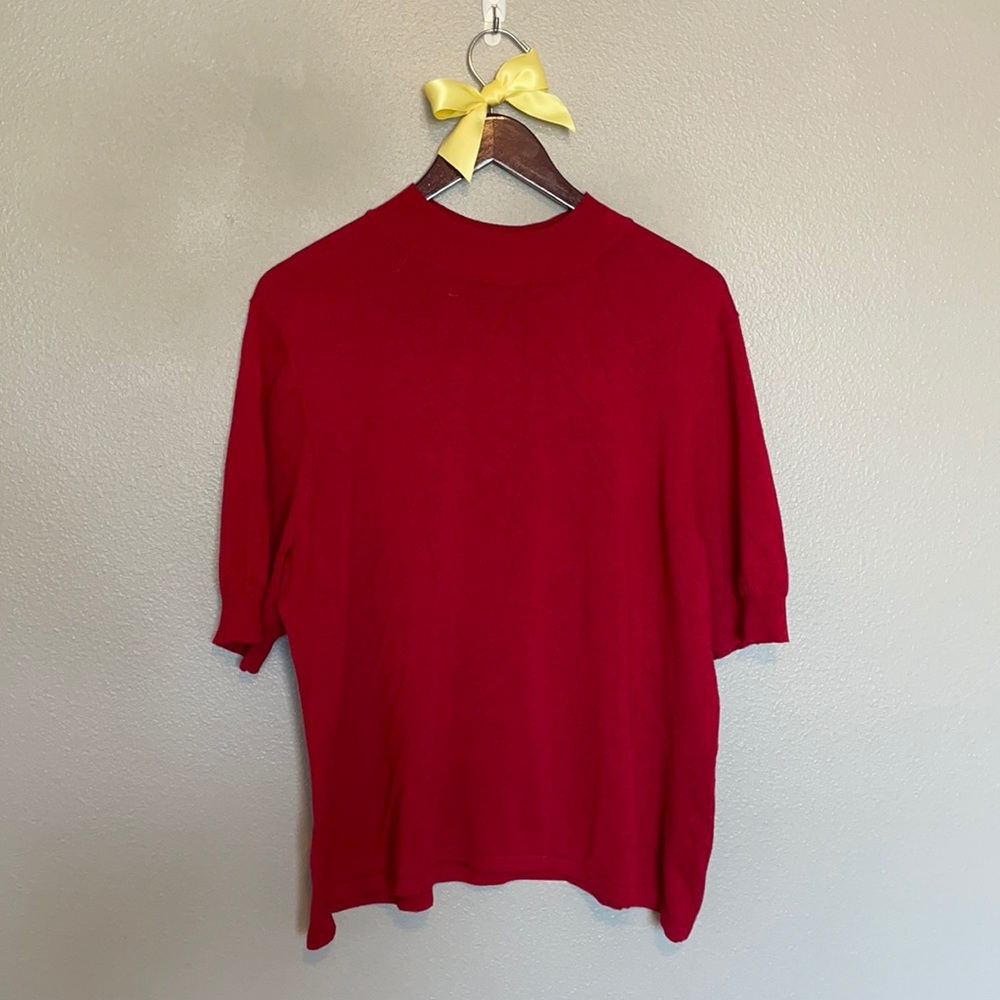 Coldwater Creek Plus Size 20-22 (2X) Red Blouse